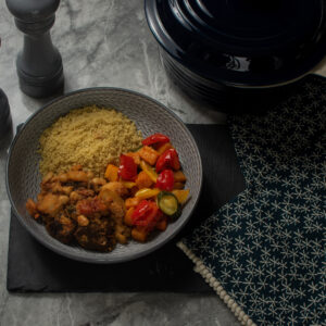 Lamb Tagine, Couscous and Roasted Mediterranean Vegetables